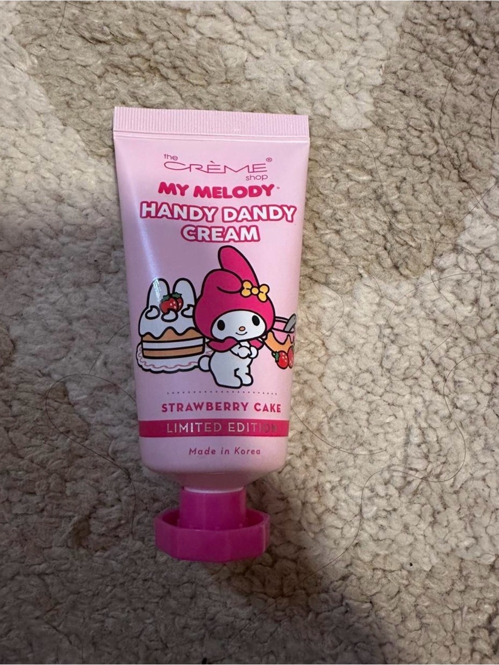 Sanrio My Melody Strawberry Cake Handy Dandy Cream - Pink